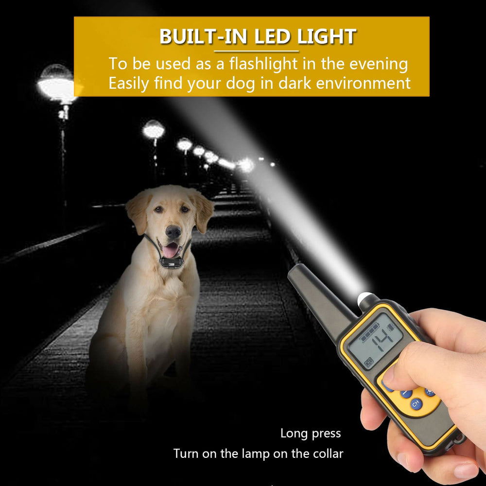 Heaflex collar safe shock mode with adjustable levels.