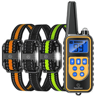 Heaflex dog shock collar with remote and LED light for night training.