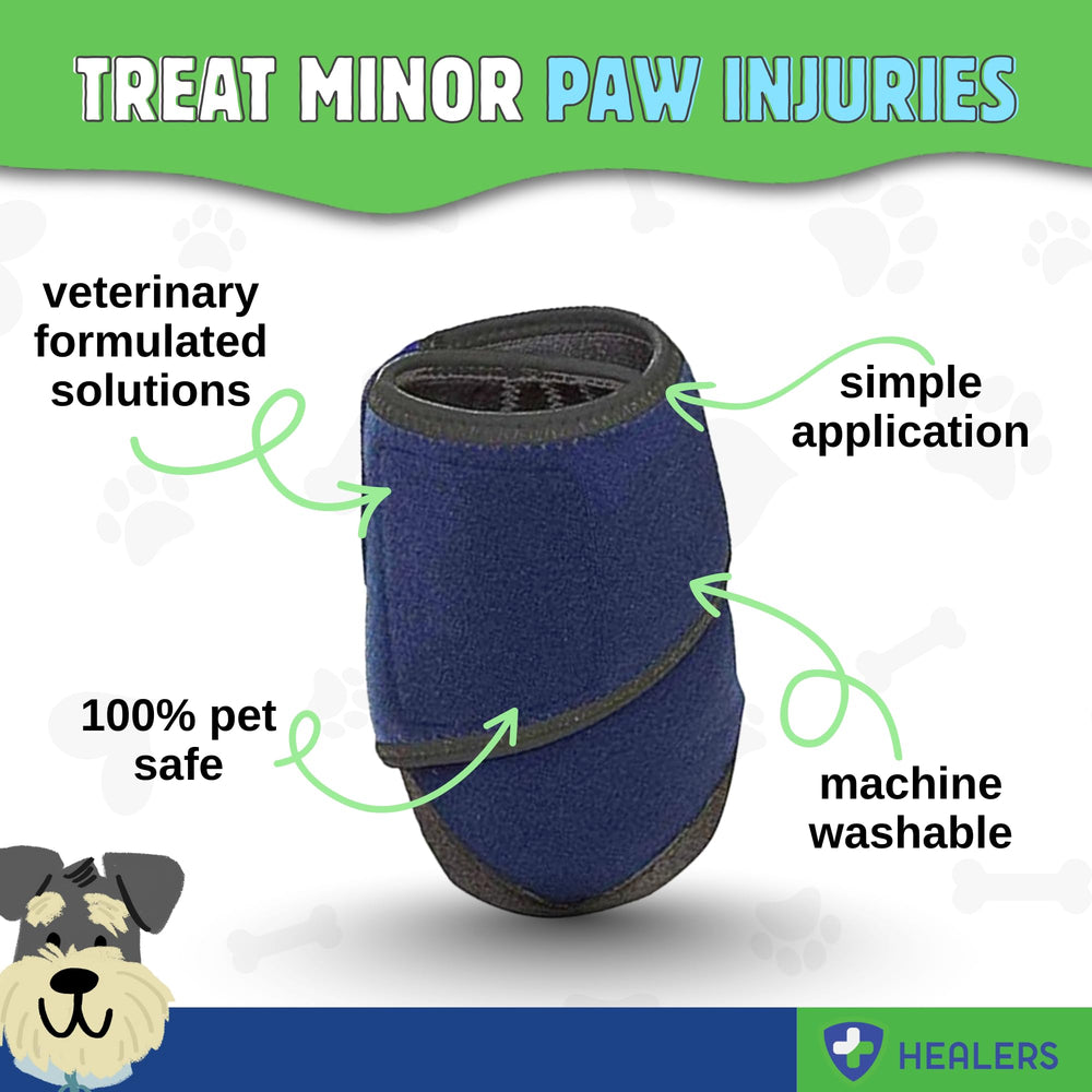 Healers PetCare recovery-friendly paw bootie aids daily mobility.