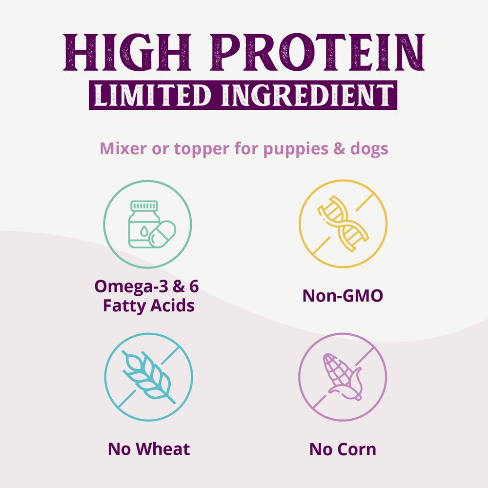 Health Extension 95% Chicken wet food demonstrates versatile topper with kibble