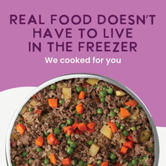 Health Extension beef-potato human-grade ingredients label communicates wholesome ingredients.