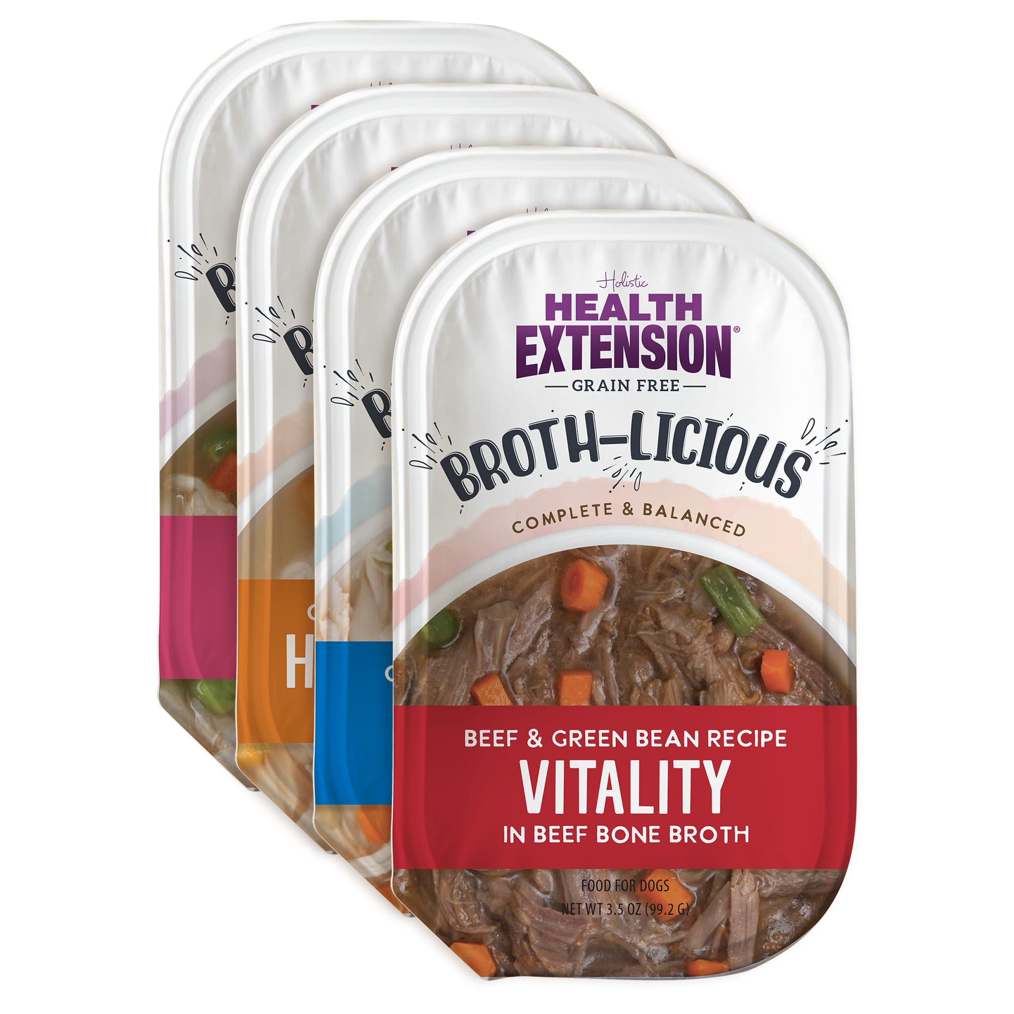 Health Extension Broth-Licious fish cup for coat shine and nourishment.
