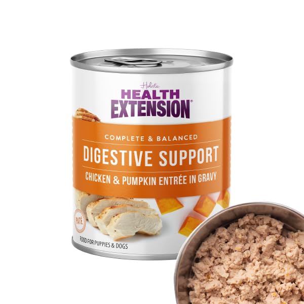Health Extension turkey and sweet potato can close-up with wholesome ingredients.