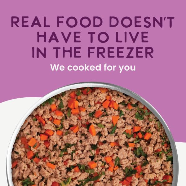 Health Extension Gently Cooked Duck & Kale Dog Food tender duck chunks in a bowl.