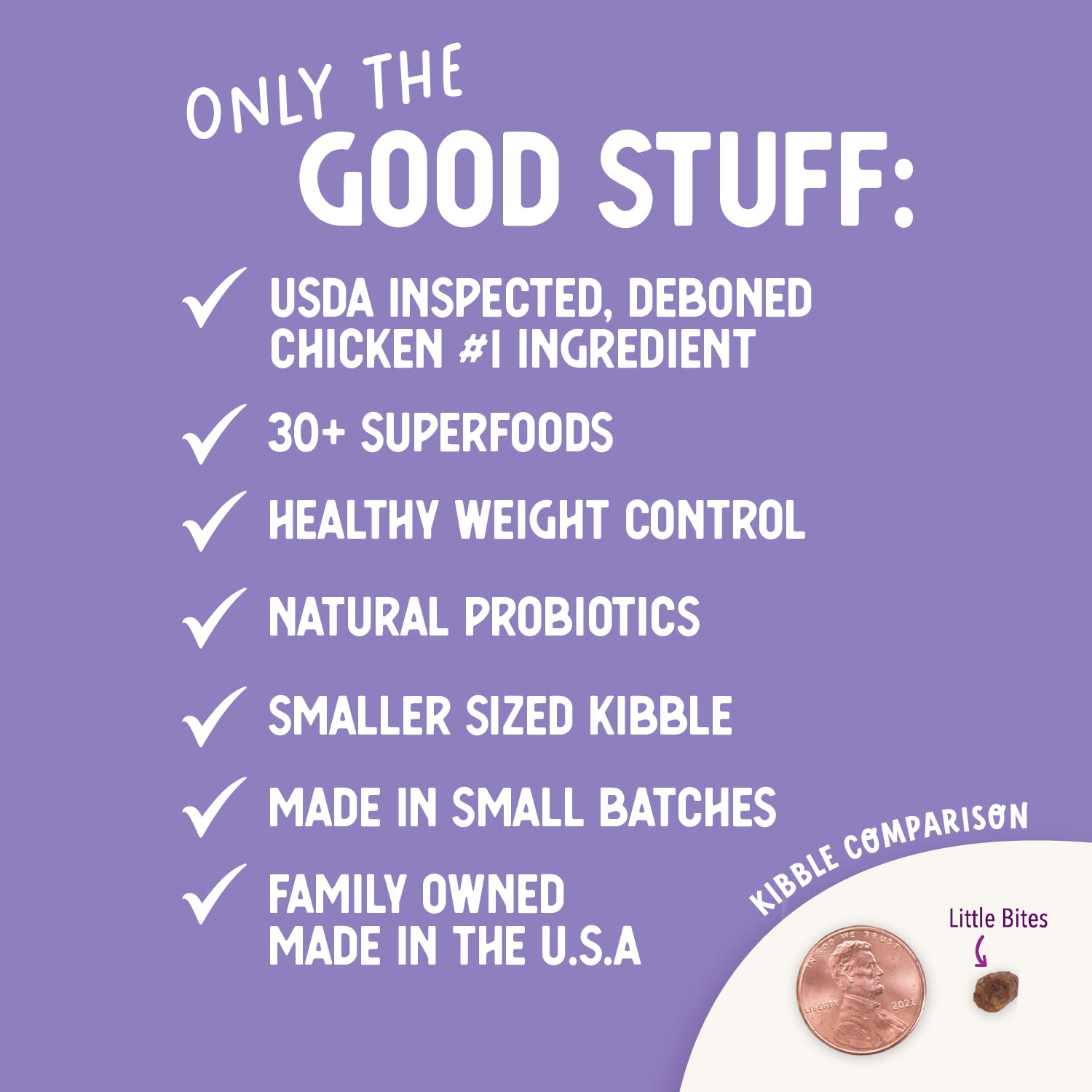 Health Extension Little Bites Lite flaxseed and coconut oil promote healthy skin.