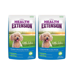 Health Extension Little Bites small-breed kibble closeup for easy eating.