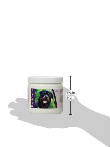 Healthy Breeds Rottweiler Multi-Vitamin Soft Chews closeup treats show chewy texture for easy supplementation.