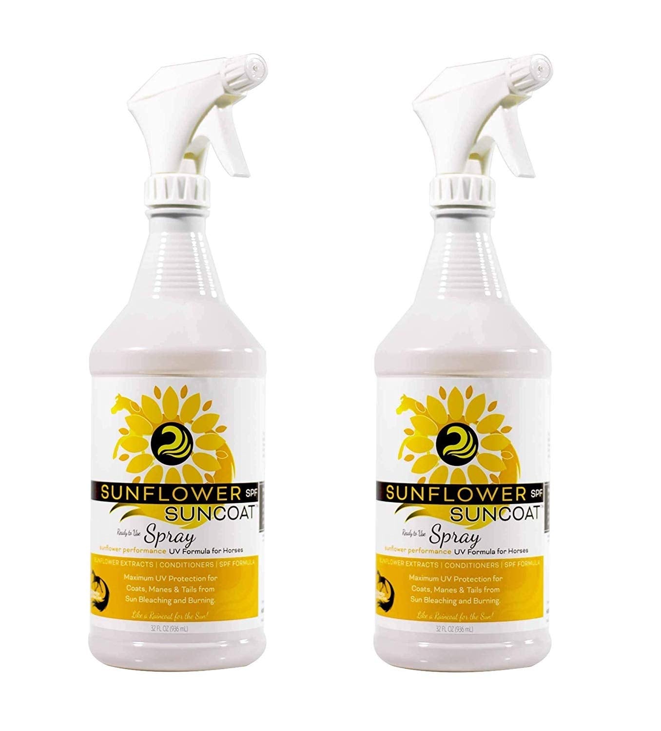 Healthy Haircare Product Sunflower Suncoat SPF bottle front for UV protection.