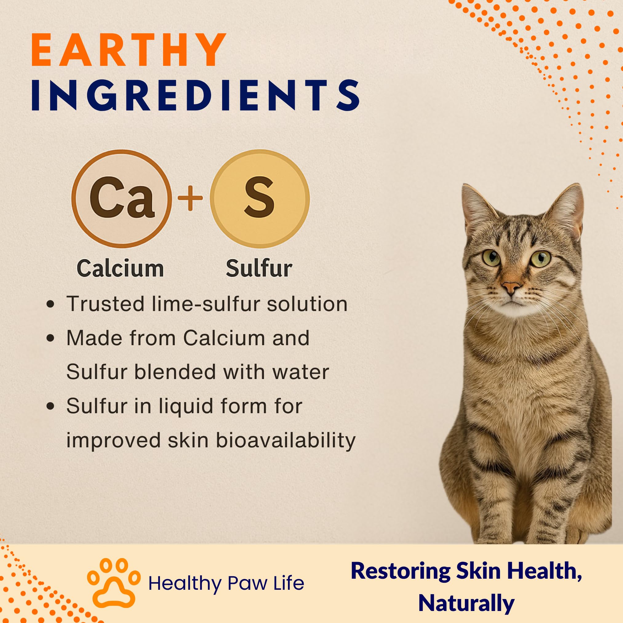 Healthy Paw Life lime sulfur dip used in a gentle pet immersion session.