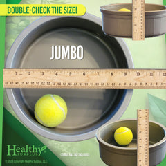 Healthy Surplus Pet Crock Bowl blue, durable base for chewers