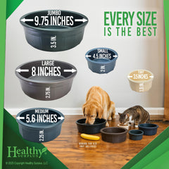 Healthy Surplus Pet Crock Bowl BPA-free surface supports safe daily feeding
