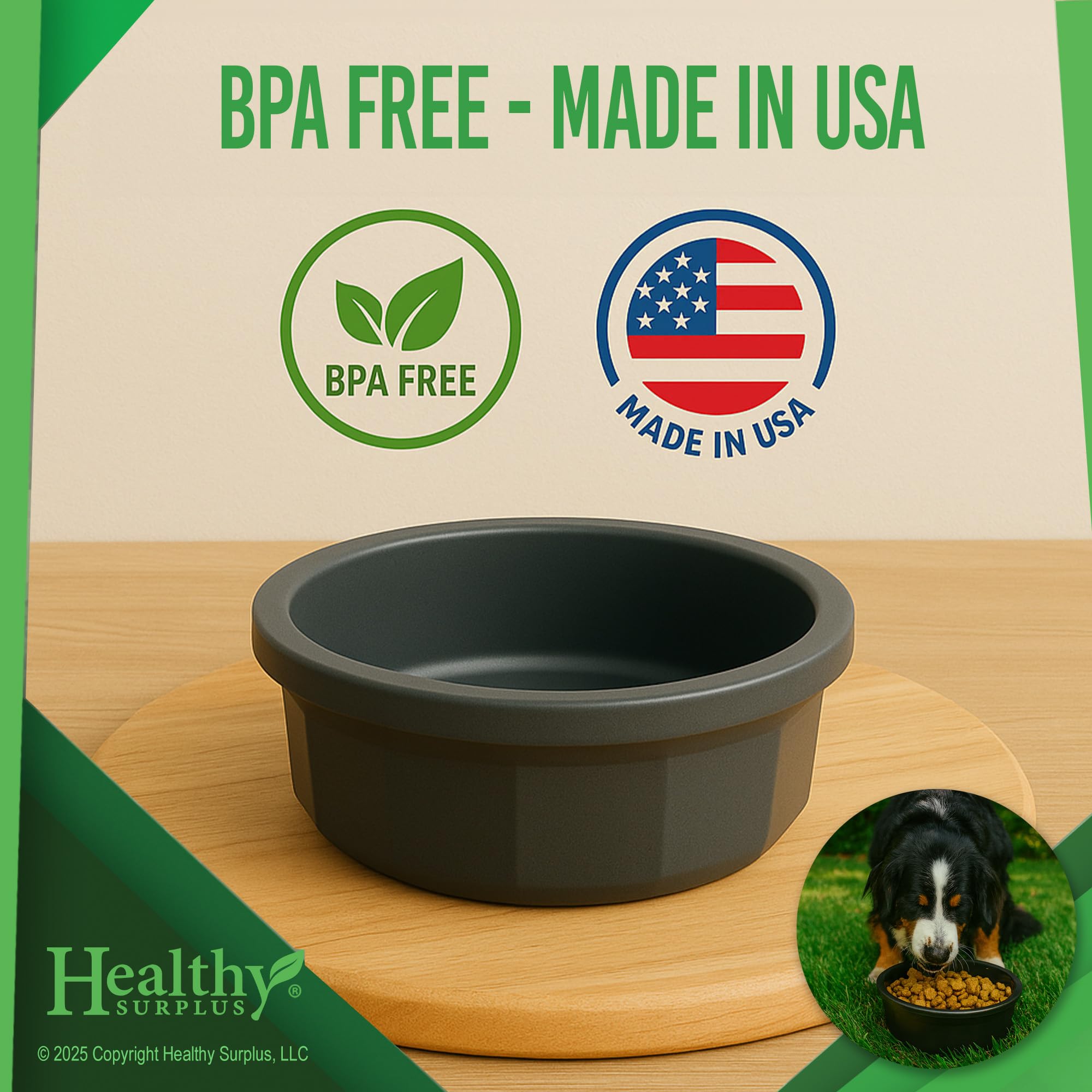 Healthy Surplus Pet Crock Bowl versatile for food or water