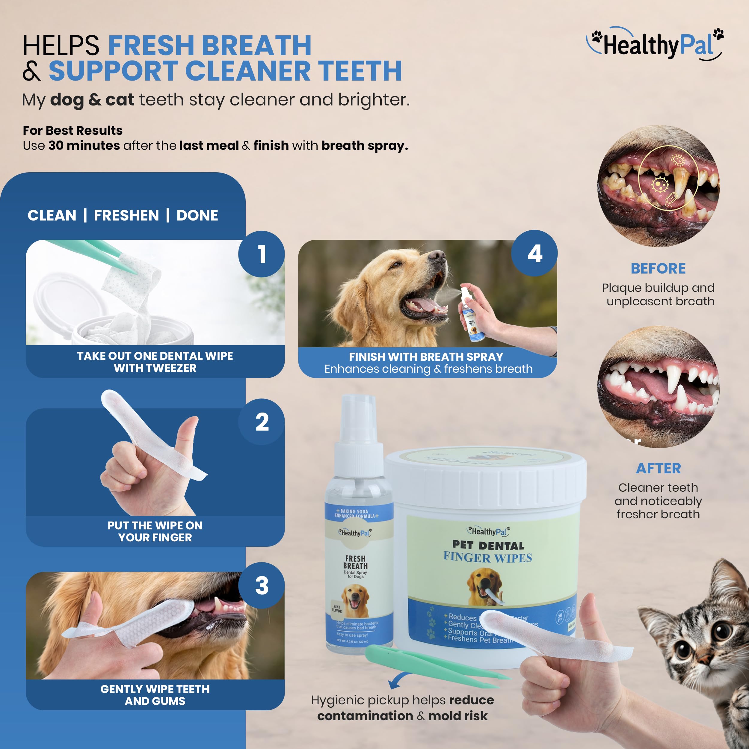 HealthyPal breath freshness after wiping for a pleasant daily routine