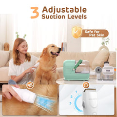 HEAPETS 7-tool grooming kit provides at-home care for fur, skin, and coats.