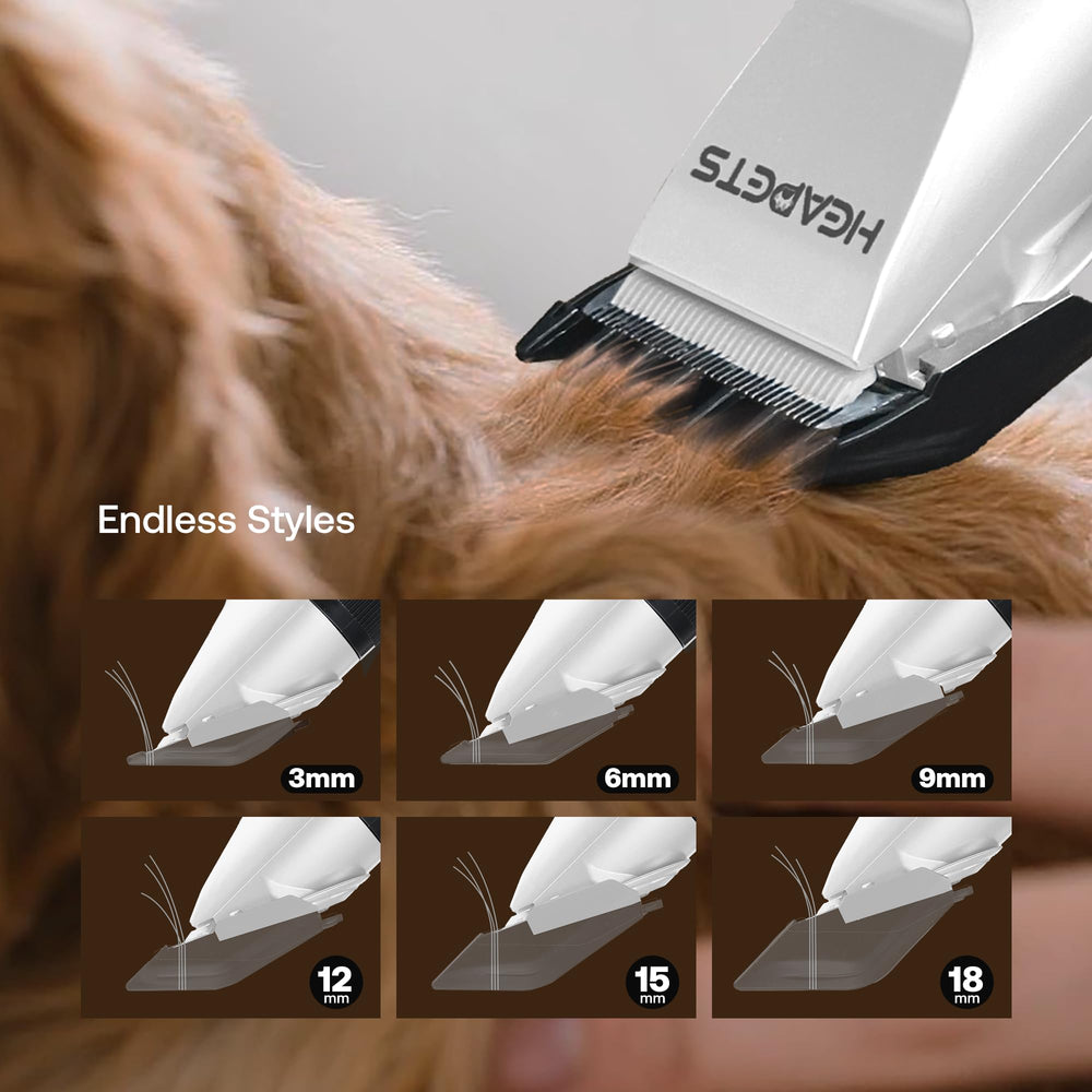 HEAPETS ceramic moving blade for smooth, even cuts.