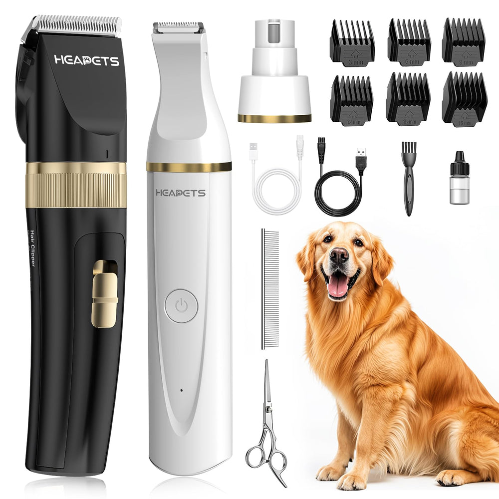 HEAPETS dog hair clippers body trim for precise at-home grooming with gentle control.