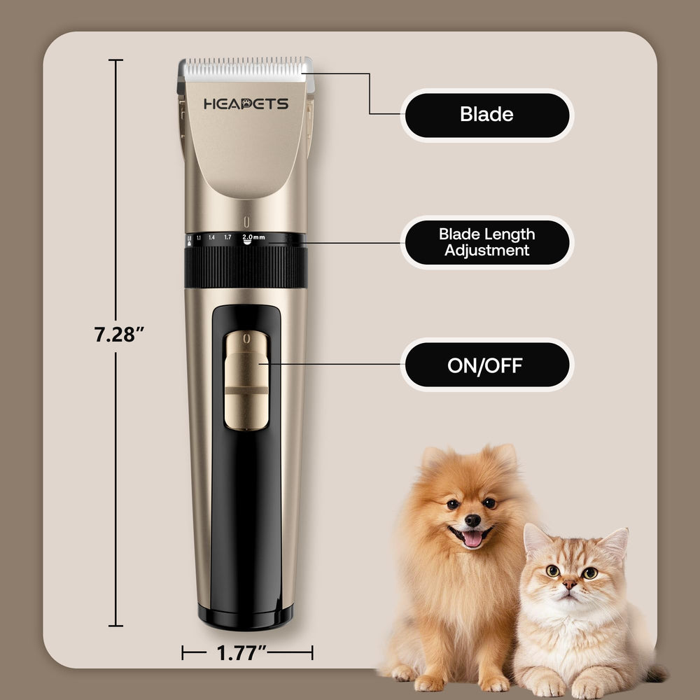 HEAPETS easy-clean design saves time after grooming sessions.