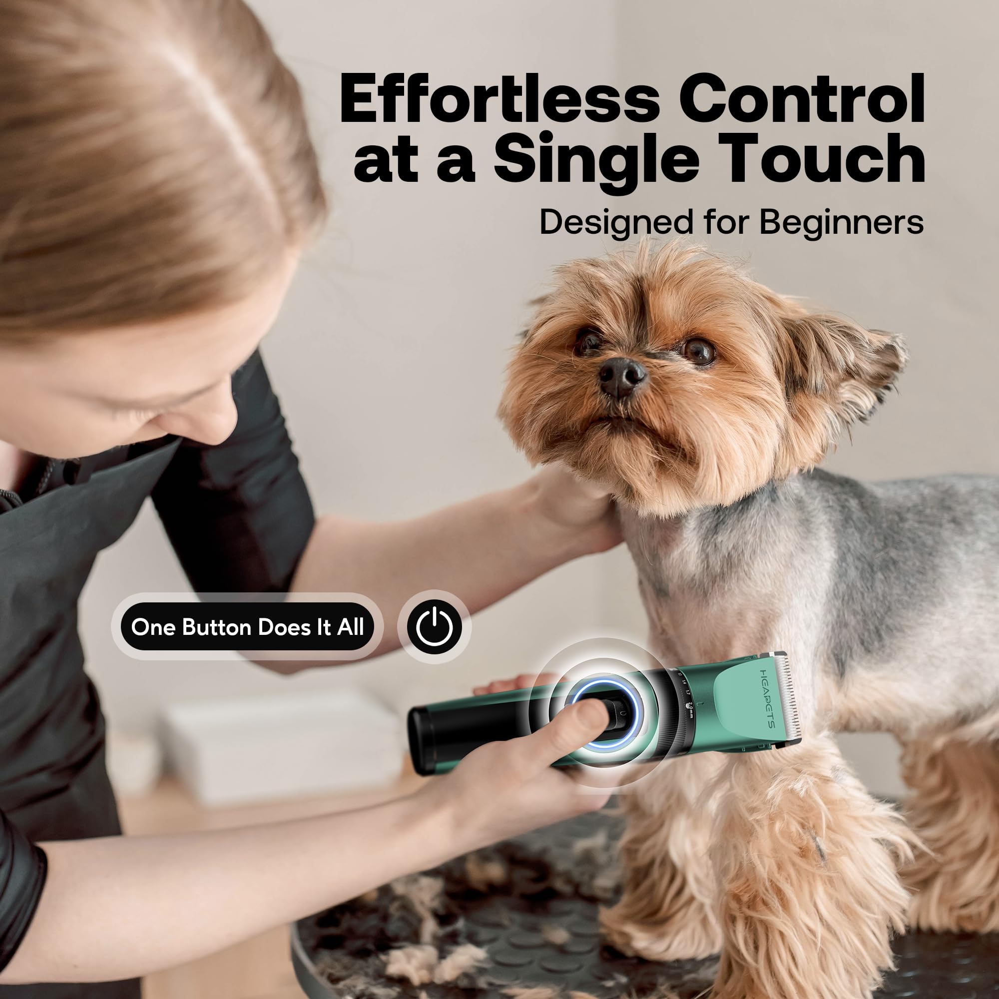 HEAPETS long battery life supports extended grooming without interruptions.