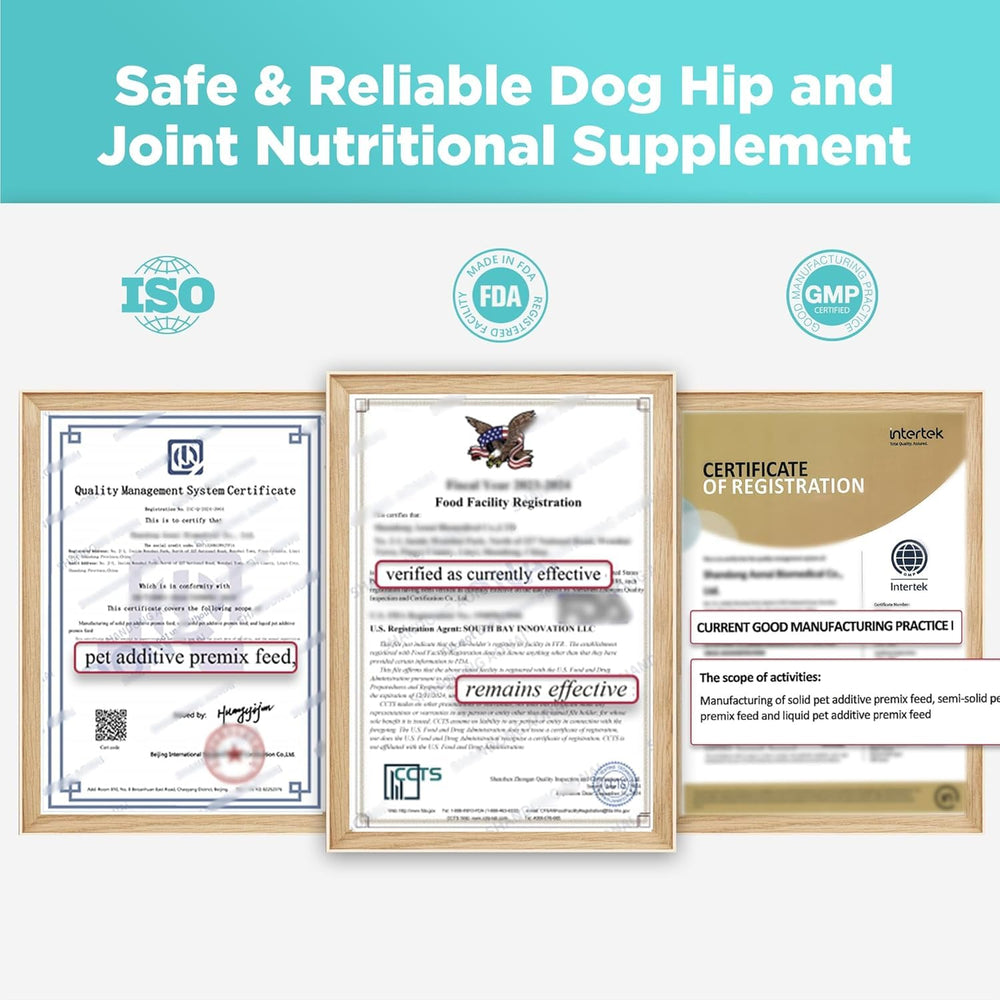 HEAPETS hip and joint supplement packaging 60 count bottle for easy daily use