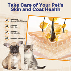 HEAPETS Salmon Oil supporting immune and brain health in pets