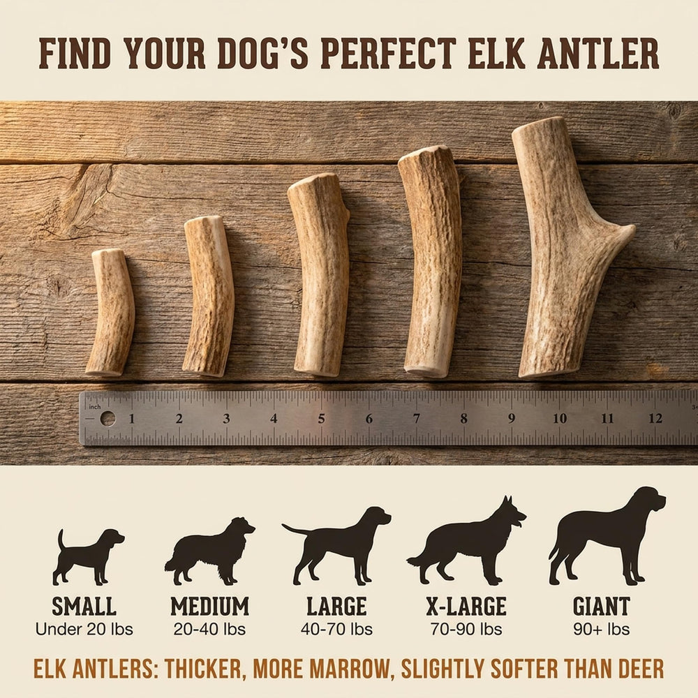 Heartland Antlers durable elk chew for aggressive chewers to prevent boredom.