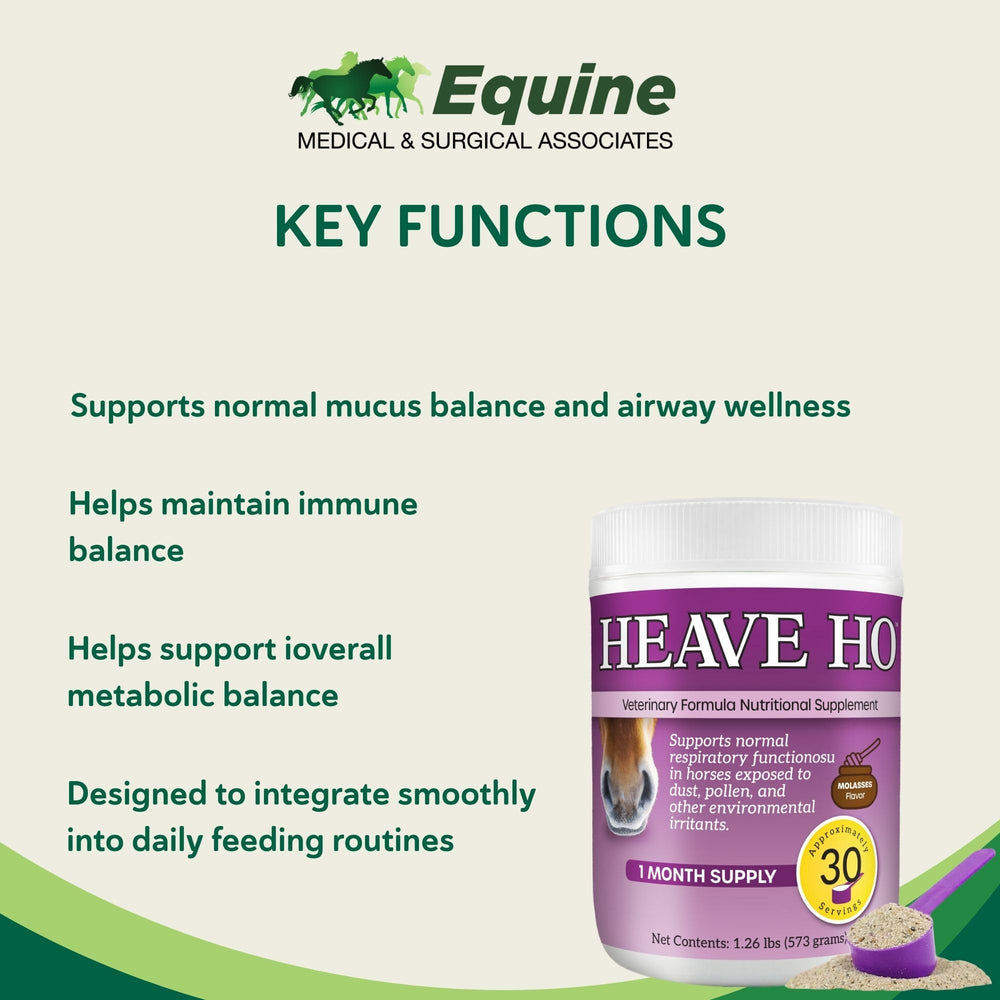 Heave Ho label highlighting vitamins and minerals for immune balance.