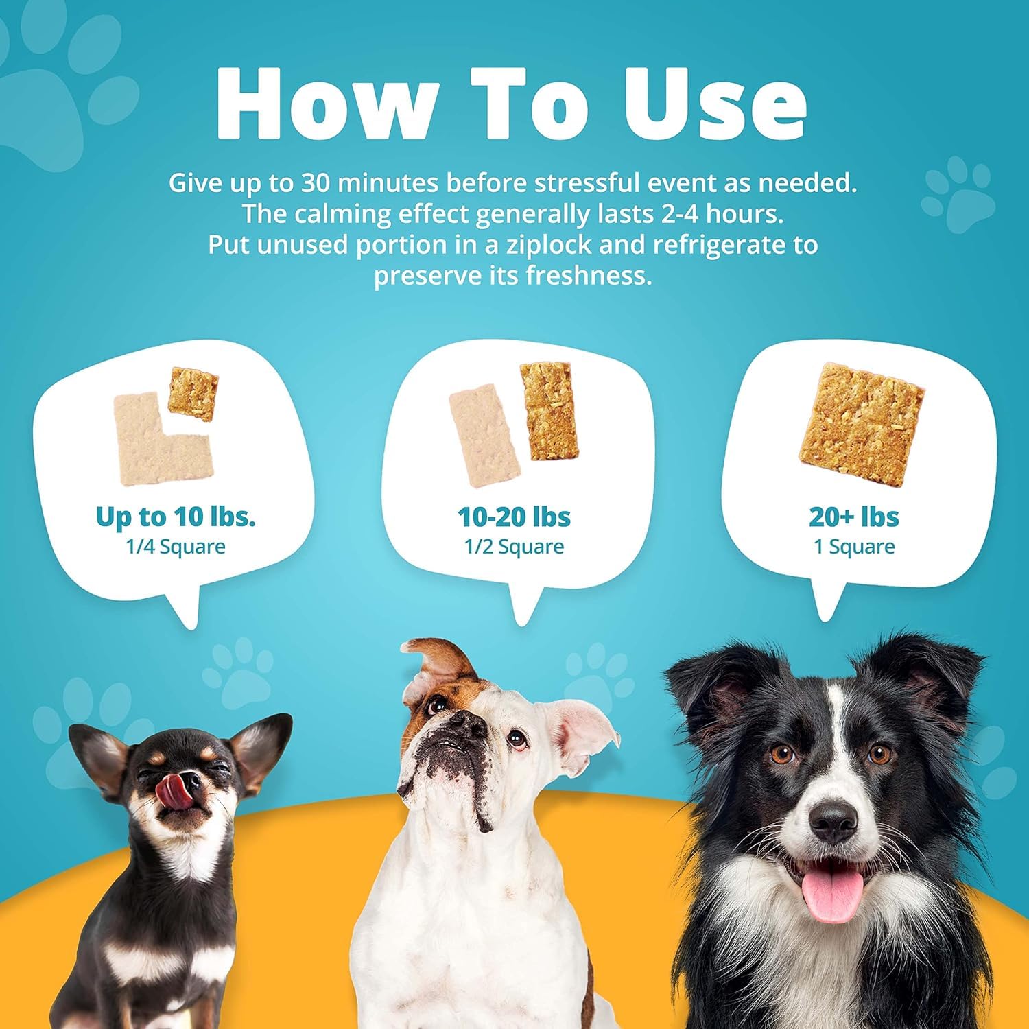 Heavenly Hounds chews refrigeration for freshness.