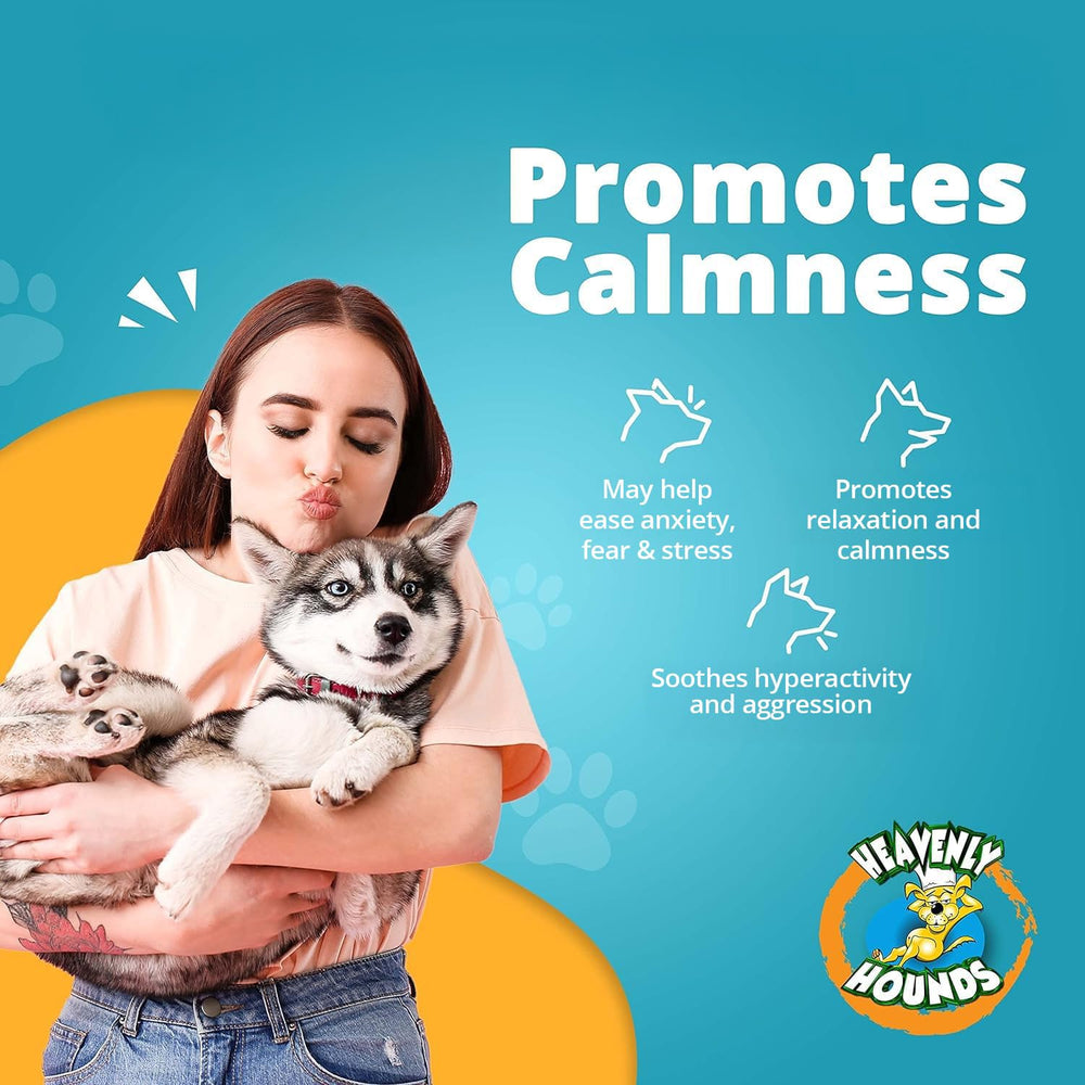 USA-made label on Heavenly Hounds chews emphasizing quality ingredients.