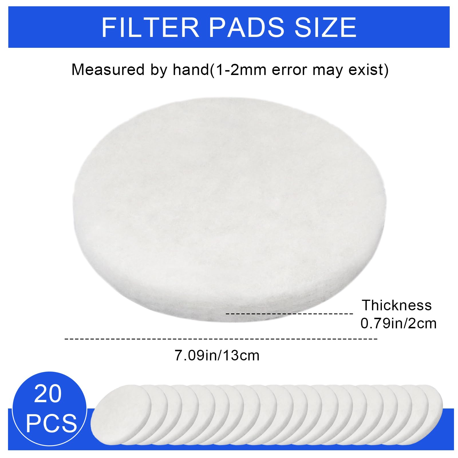 HEBRAR 20-pack polishing pads offer durable replacements for ongoing tank maintenance.