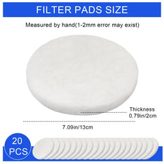 HEBRAR 20-pack polishing pads offer durable replacements for ongoing tank maintenance.