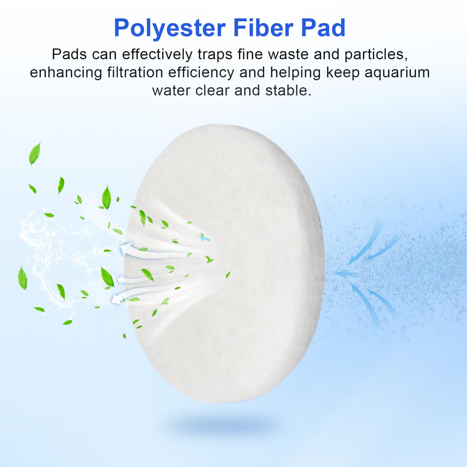 HEBRAR polishing pads fit Fluval canister filters for freshwater and marine tanks.