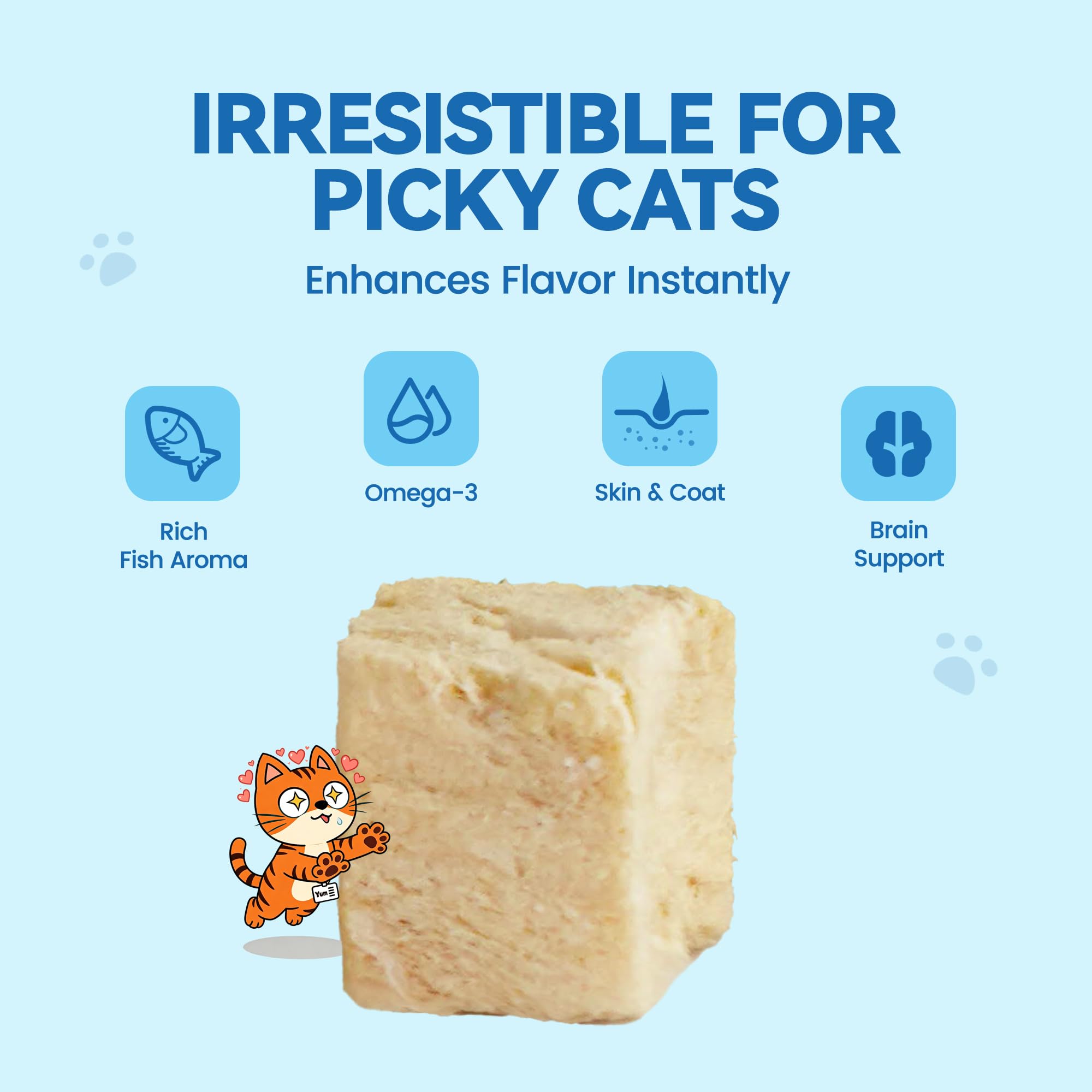 Heckin Yum resealable pouch keeps salmon treats fresh and crunchy for daily rewards.