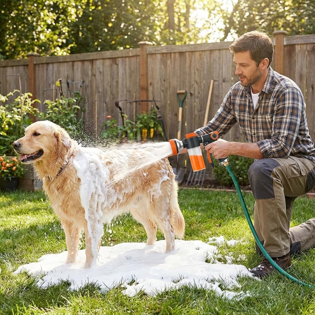 Hecurba soft pet bath brush accessory for a gentler cleaning.