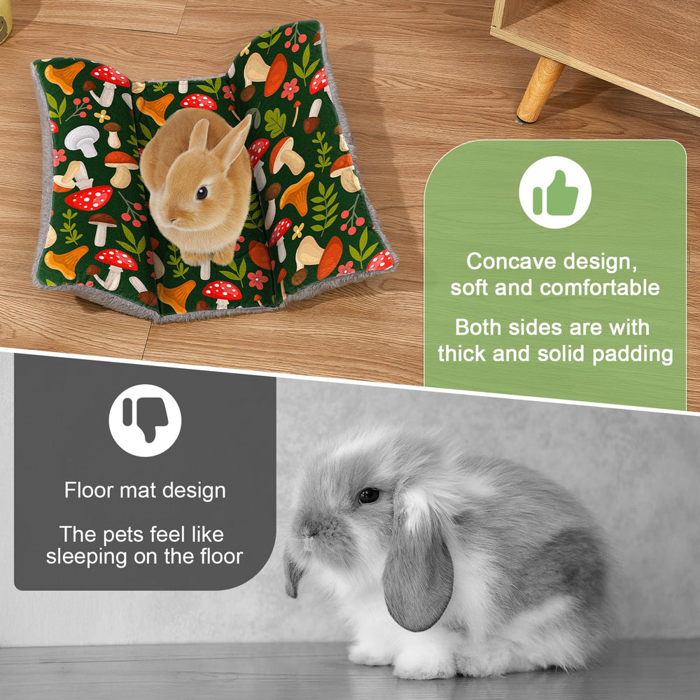 Hedgeink Rabbit Bed arctic velvet reverse demonstrates versatile warmth and easy dirt resistance.