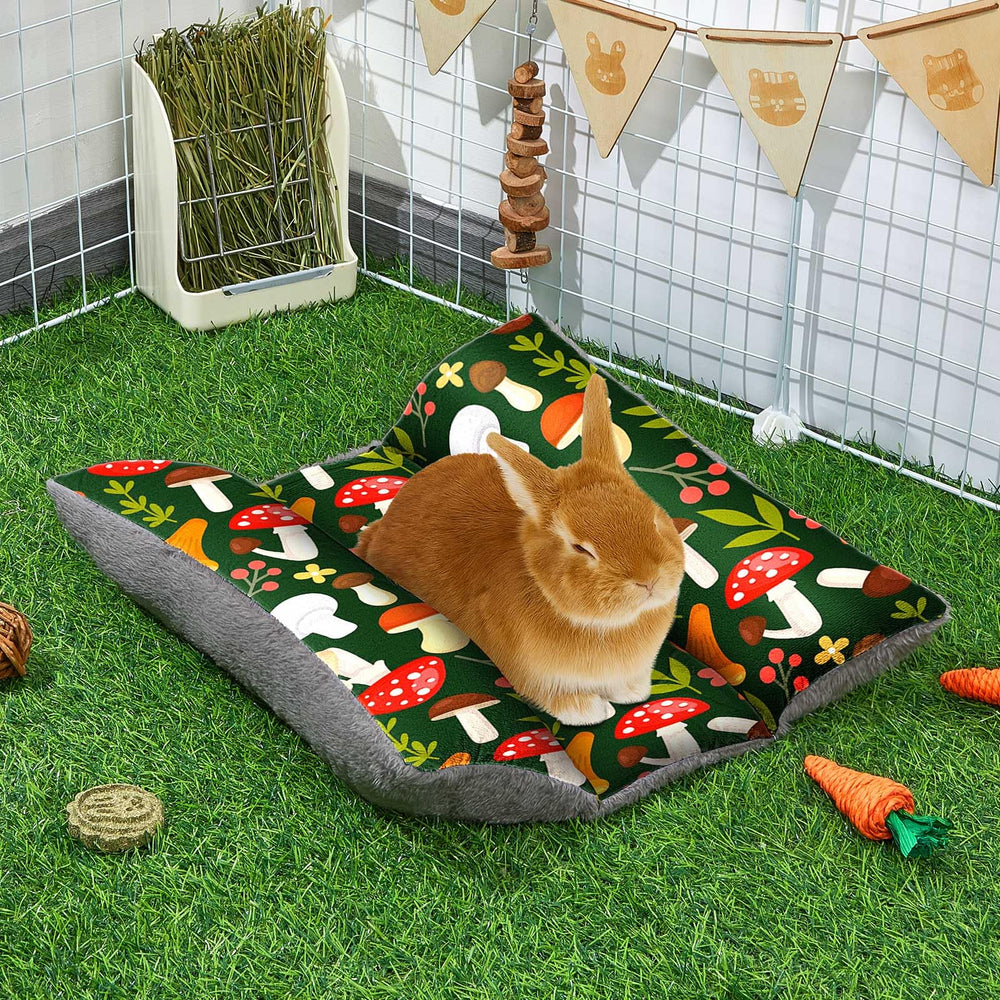 Hedgeink Rabbit Bed plush-surface close-up reveals crystal short plush warmth for comfort.