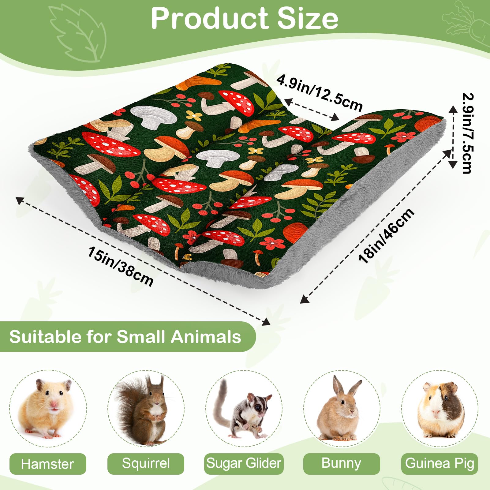 Hedgeink Rabbit Bed soft pillow detail highlights the double-sided design for security.