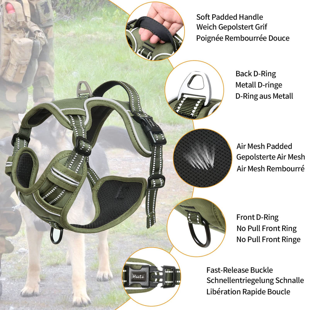 HEELE adjustable chest straps ensure a snug fit as dogs grow.