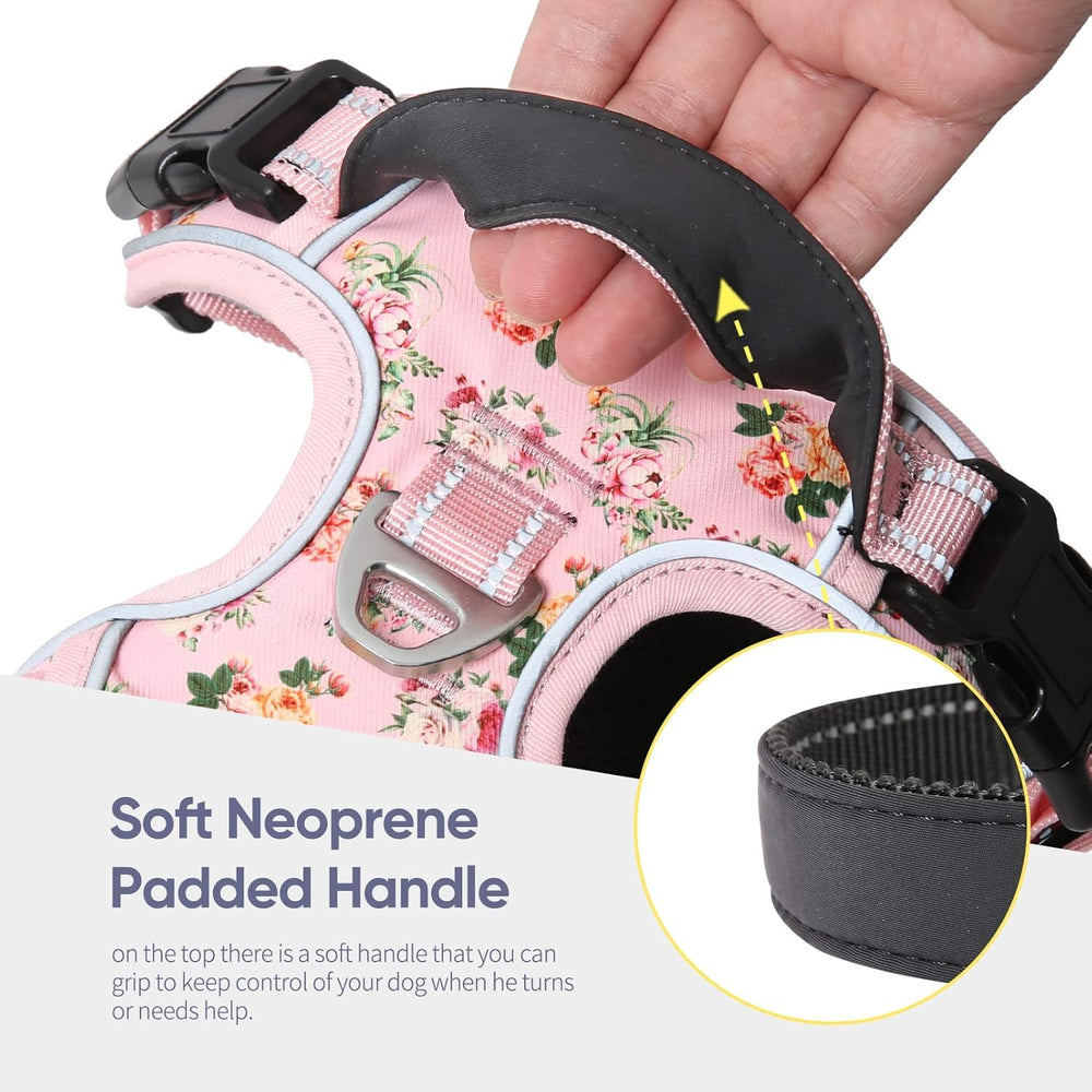 HEELE dog harness breathable mesh lining keeps dog cool outdoors