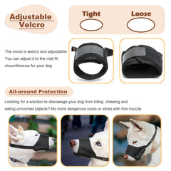 HEELE dog muzzle soft interior padding enhances comfort during use.