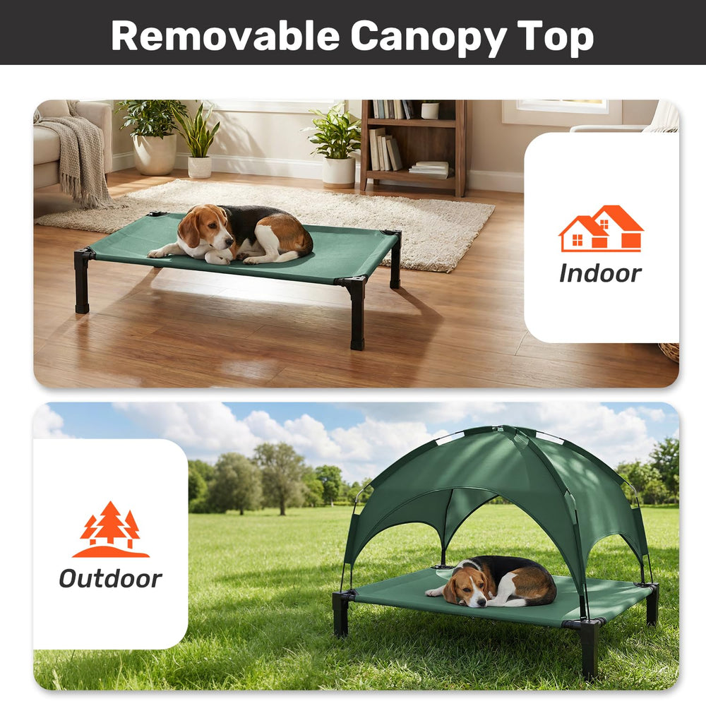 Heeyoo anti-skid feet keep the bed stable on any surface.