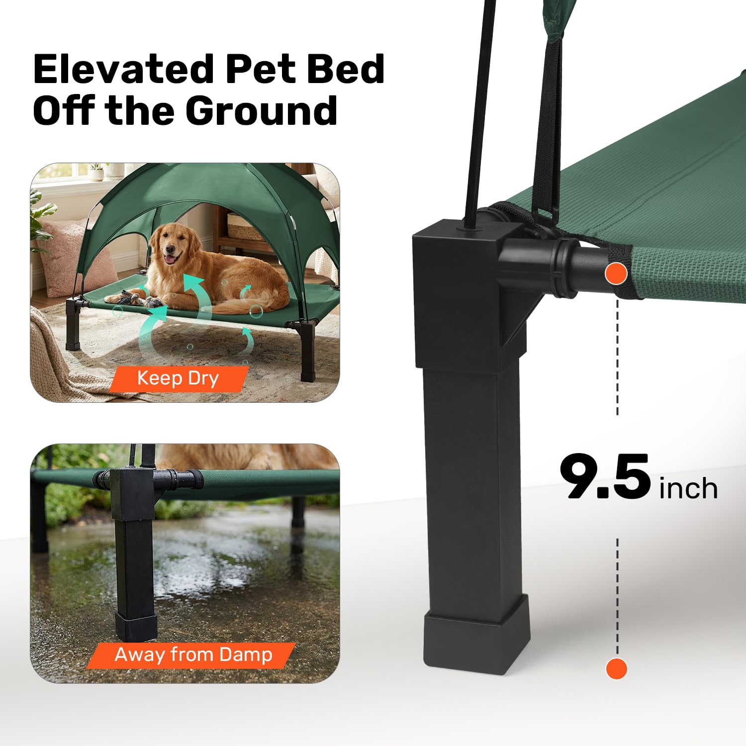 Heeyoo breathable mesh fabric keeps pets cool and comfortable.