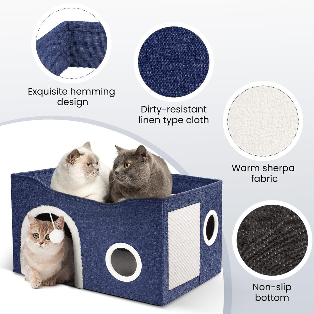 Heeyoo cat house foldable design for easy storage and mobility