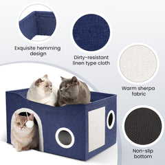 Heeyoo cat house foldable design for easy storage and mobility