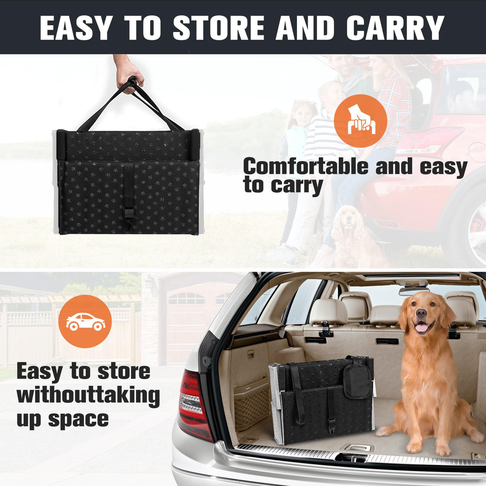Heeyoo dog ramps adjustable height from 19.5 to 24 inches