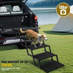 Heeyoo dog stairs adjustable height 19.5 to 24 inches for vehicles.
