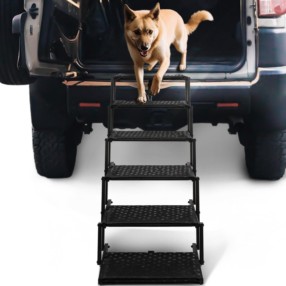 Heeyoo dog stairs car foldable steps for easy vehicle access and portability.