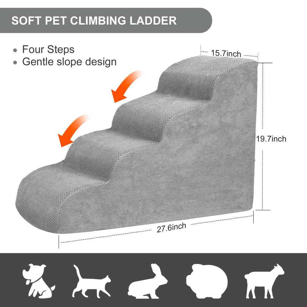 Heeyoo dog stairs with deeper and wider steps for easy climbs