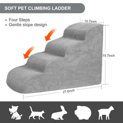 Heeyoo dog stairs with deeper and wider steps for easy climbs