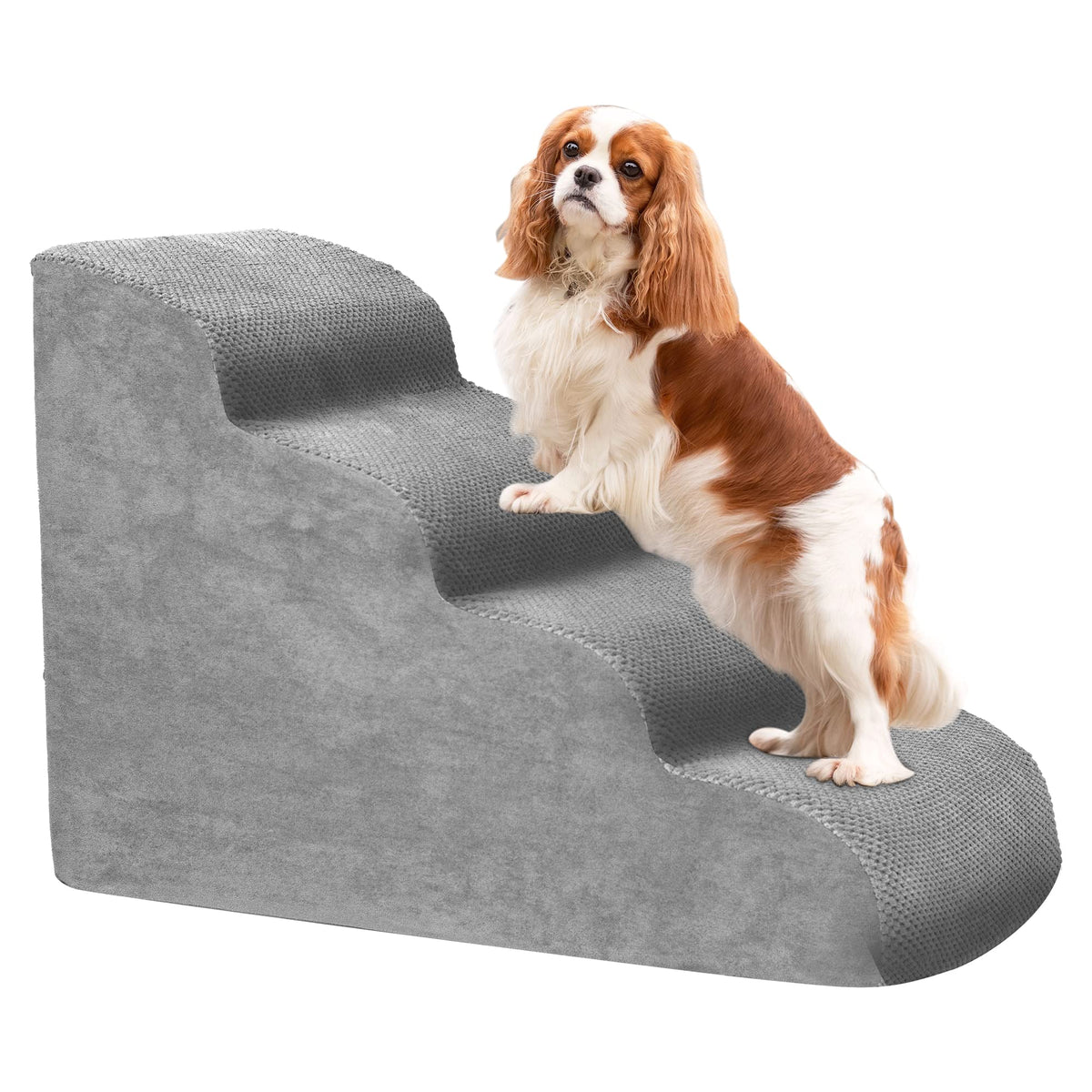 Heeyoo dog stairs with four steps for small dogs