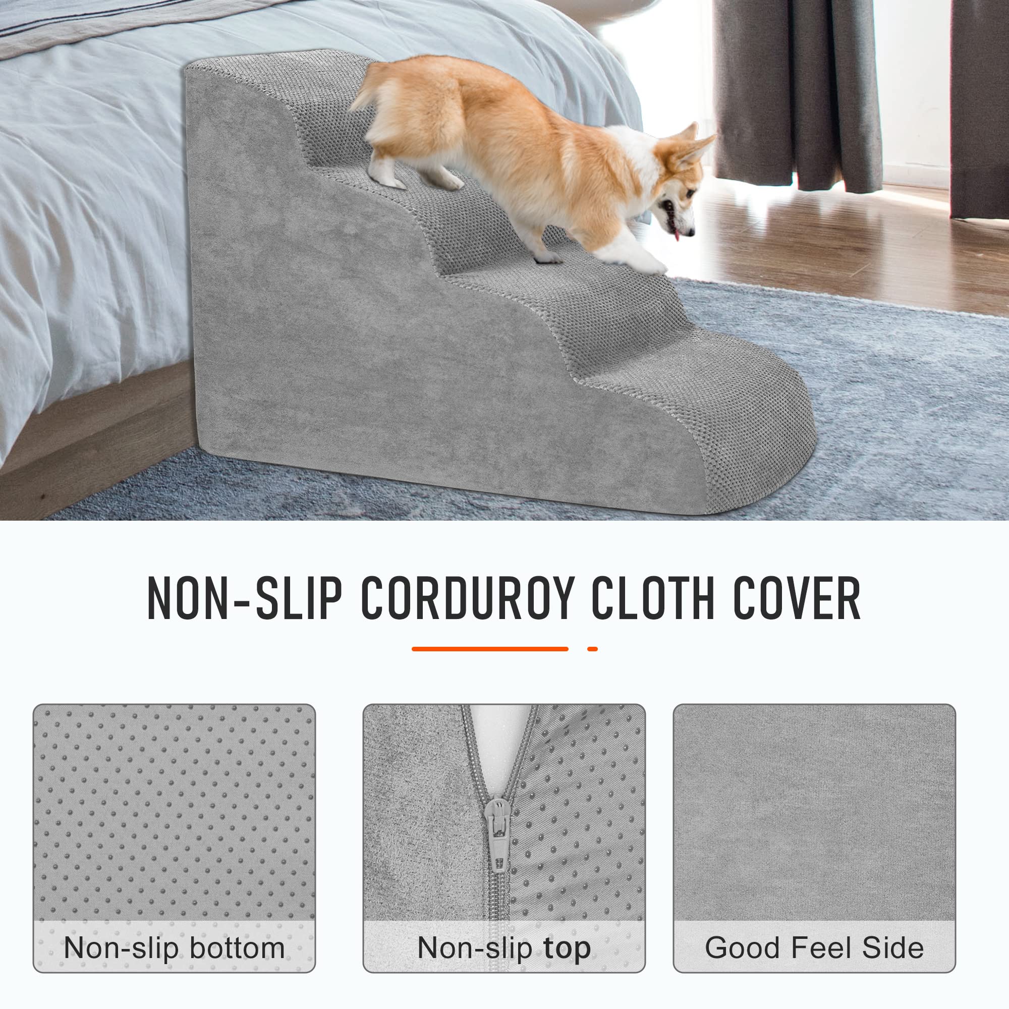 Heeyoo dog stairs ideal for high beds and couches
